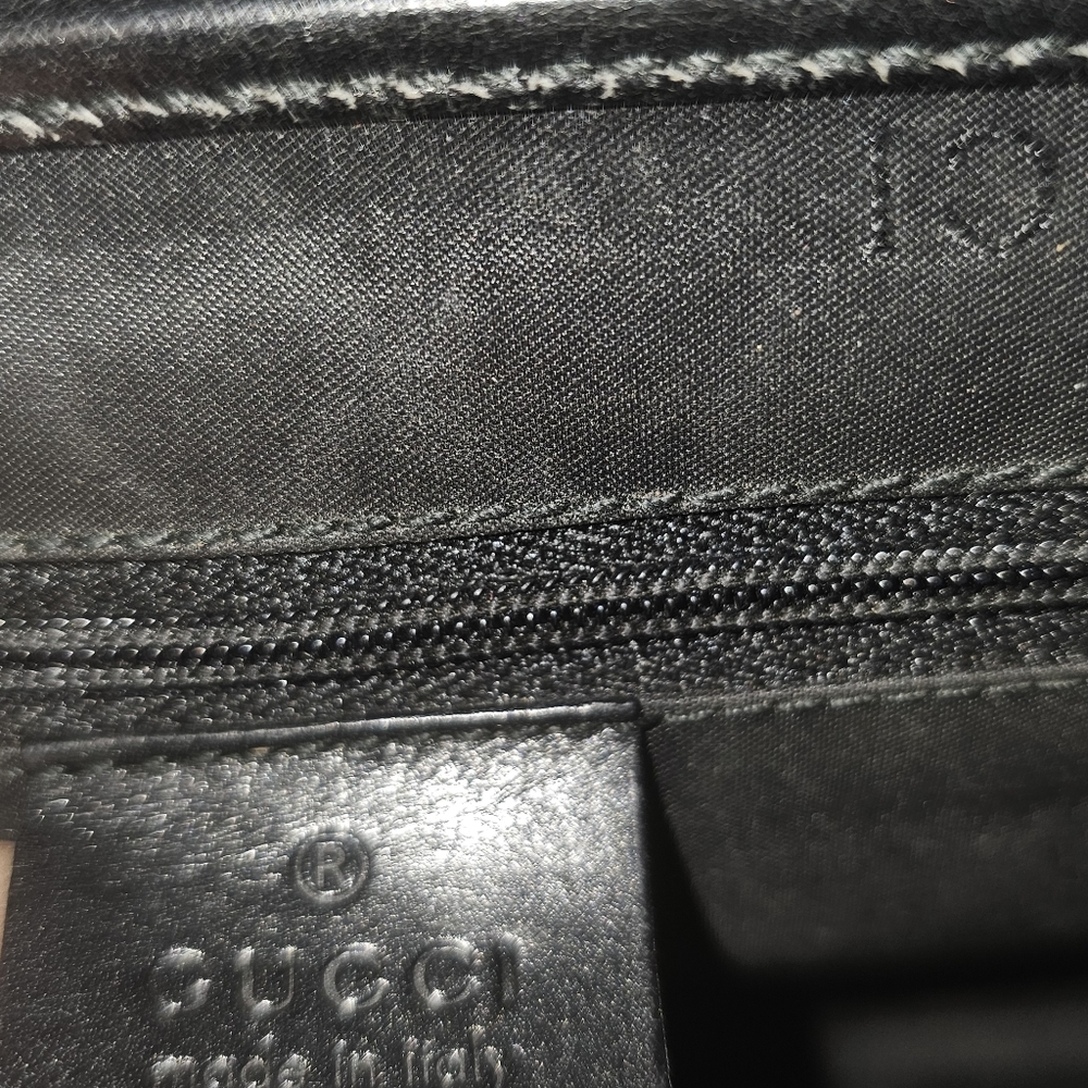 2000s Pre-Loved Vintage GUCCI Jackie O Small Black Leather Purse 100% Tom Ford - Picture 10 of 13